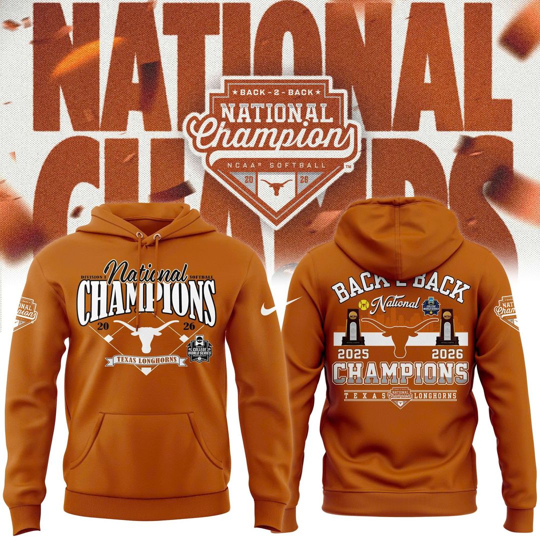 Texas Longhorns Softball 2026 NCAA National Champions Locker Room Hoodie