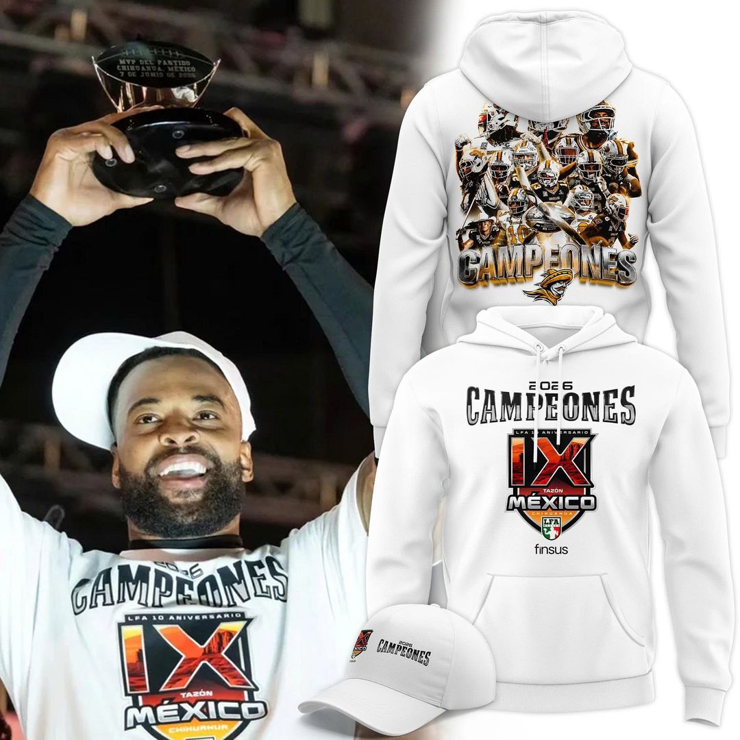 Caudillos de Chihuahua Campeones del Tazón México IX 2026 Camiseta Conmemorativa