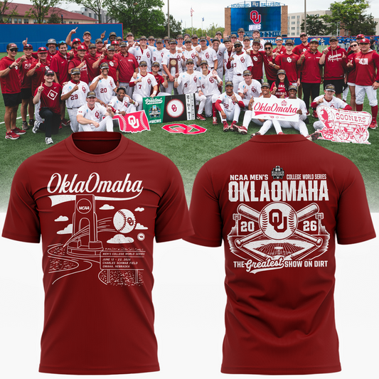 Oklahoma Sooners 2026 NCAA Baseball National Champions Tshirt