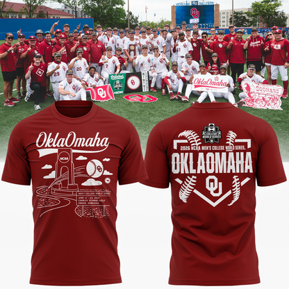 Oklahoma Sooners 2026 NCAA Baseball National Champions Tshirt