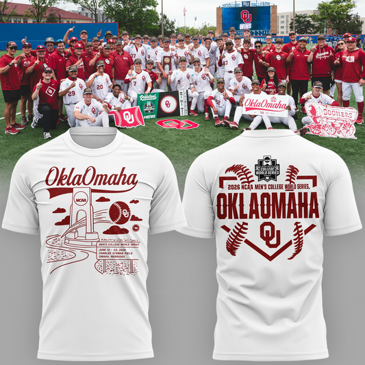 Oklahoma Sooners 2026 NCAA Baseball National Champions Tshirt
