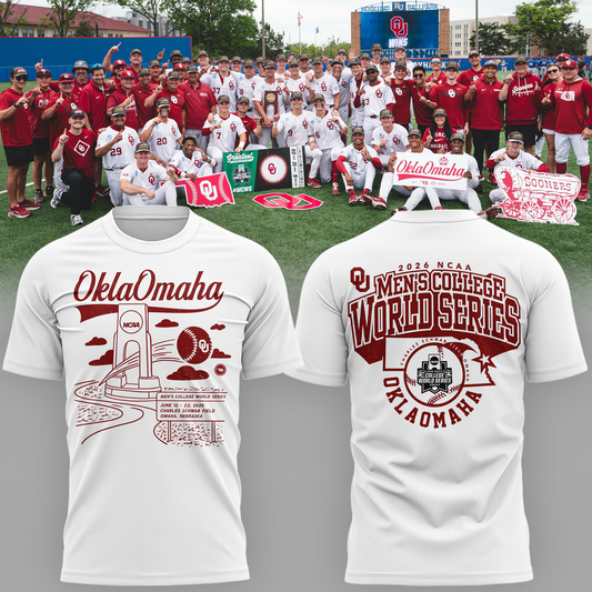 Oklahoma Sooners 2026 NCAA Baseball National Champions Tshirt