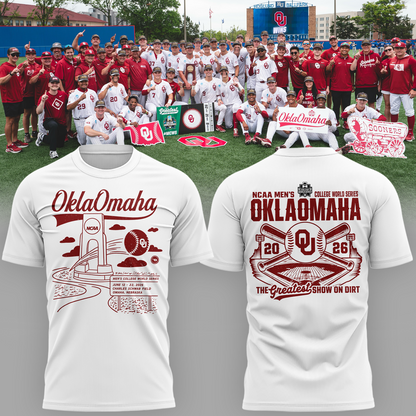 Oklahoma Sooners 2026 NCAA Baseball National Champions Tshirt