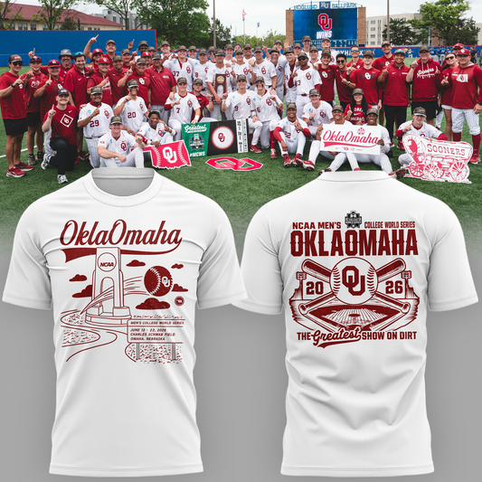 Oklahoma Sooners 2026 NCAA Baseball National Champions Tshirt