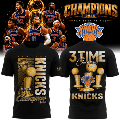 New York Knicks Basketball NBA Rings Champions Tshirt