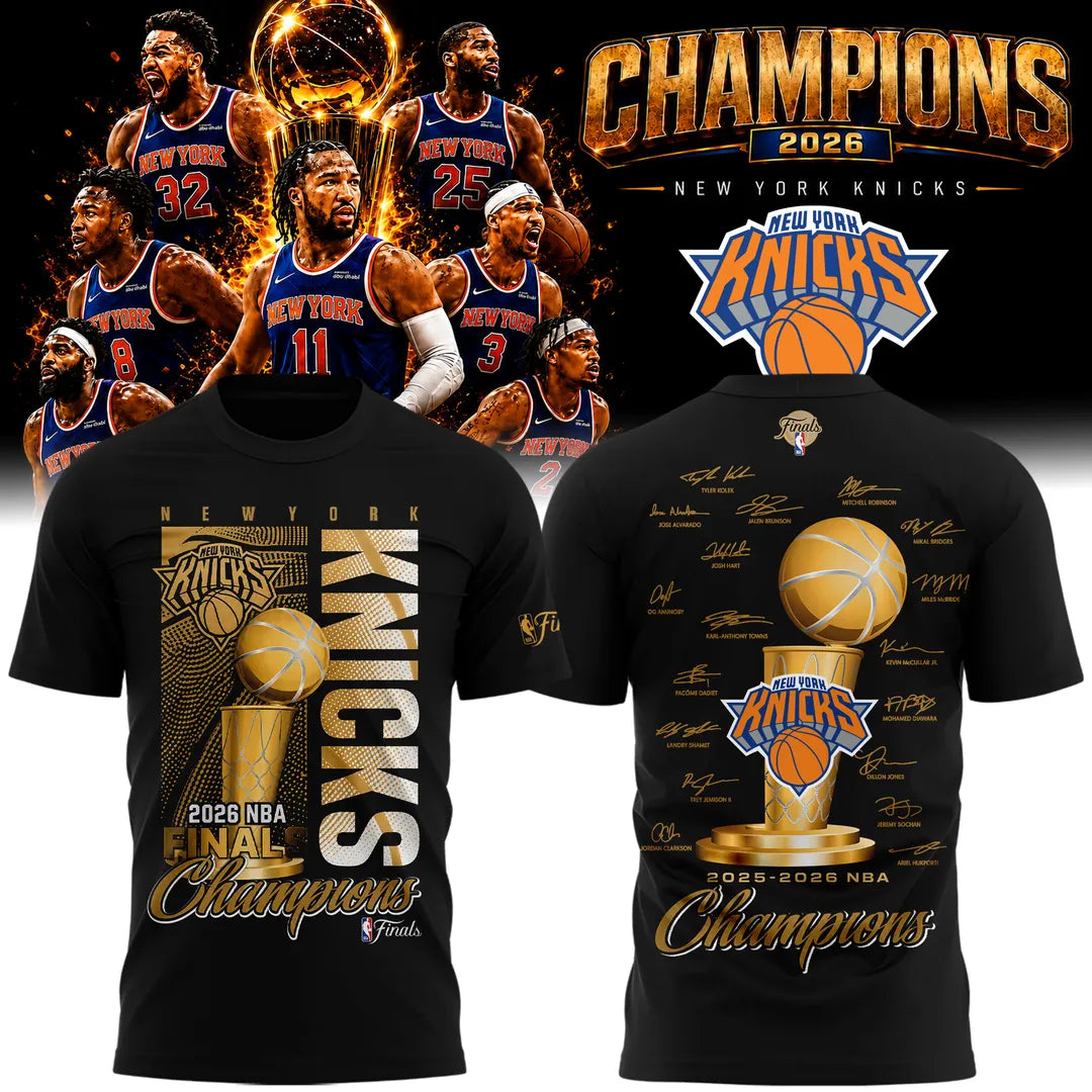 New York Knicks Basketball NBA Rings Champions Tshirt