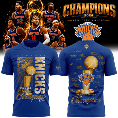 New York Knicks Basketball NBA Rings Champions Tshirt