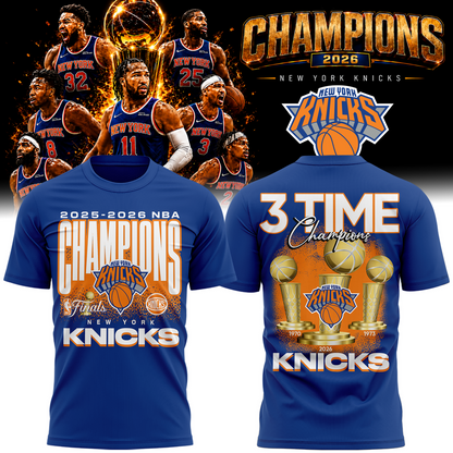 New York Knicks Basketball NBA Rings Champions Tshirt