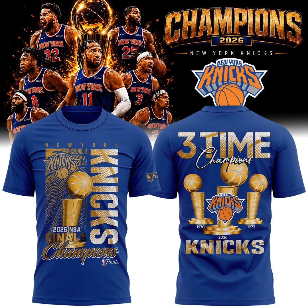 New York Knicks Basketball NBA Rings Champions Tshirt