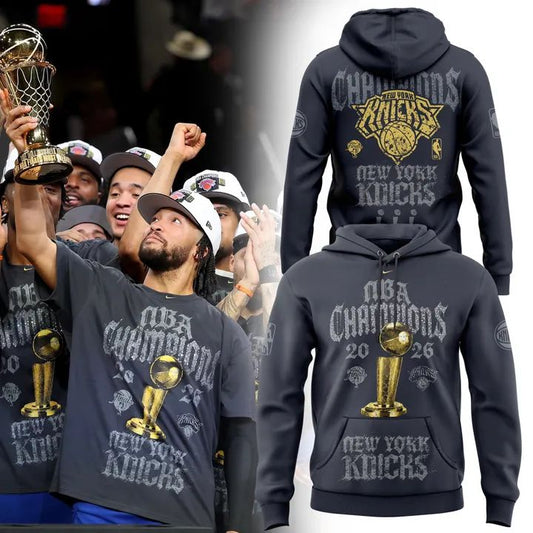 New York Knicks Basketball NBA Rings Champions Hoodie