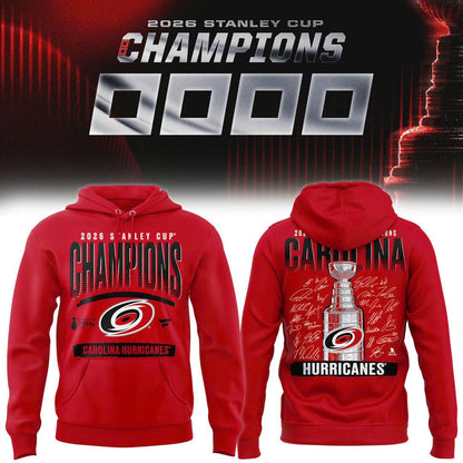 Carolina Hurricanes 2026 Stanley Cup Champions Hoodie
