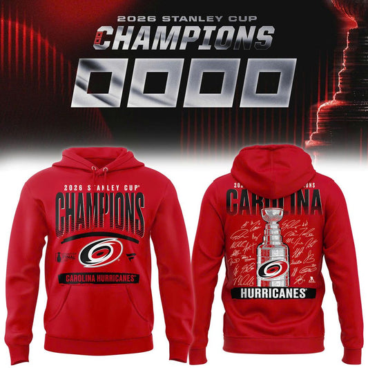 Carolina Hurricanes 2026 Stanley Cup Champions Hoodie