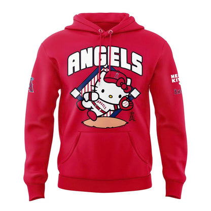 Los Angeles Angels x Hello Kitty 2026 Baseball Hoodie