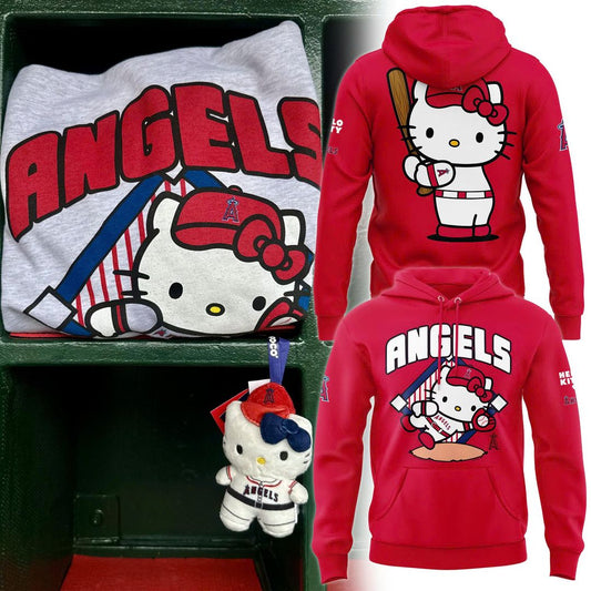 Los Angeles Angels x Hello Kitty 2026 Baseball Hoodie
