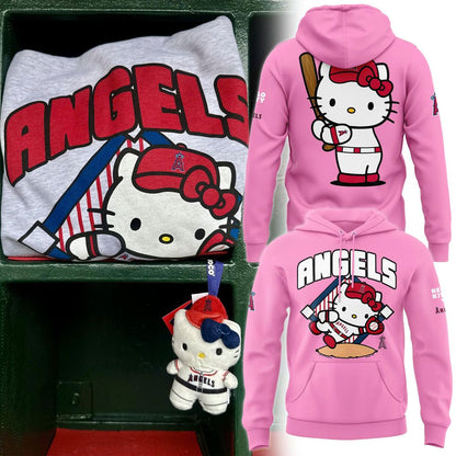 Los Angeles Angels x Hello Kitty 2026 Baseball Hoodie