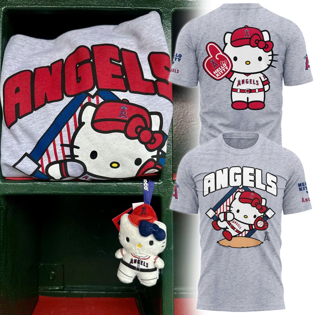 Los Angeles Angels x Hello Kitty 2026 MLB-Inspired T-Shirt