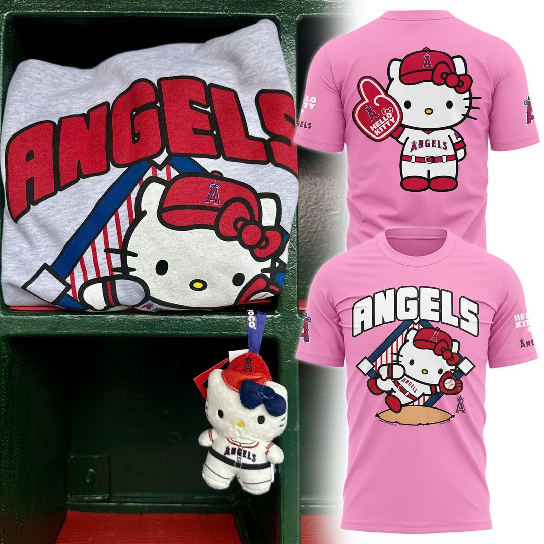 Los Angeles Angels x Hello Kitty 2026 MLB-Inspired T-Shirt