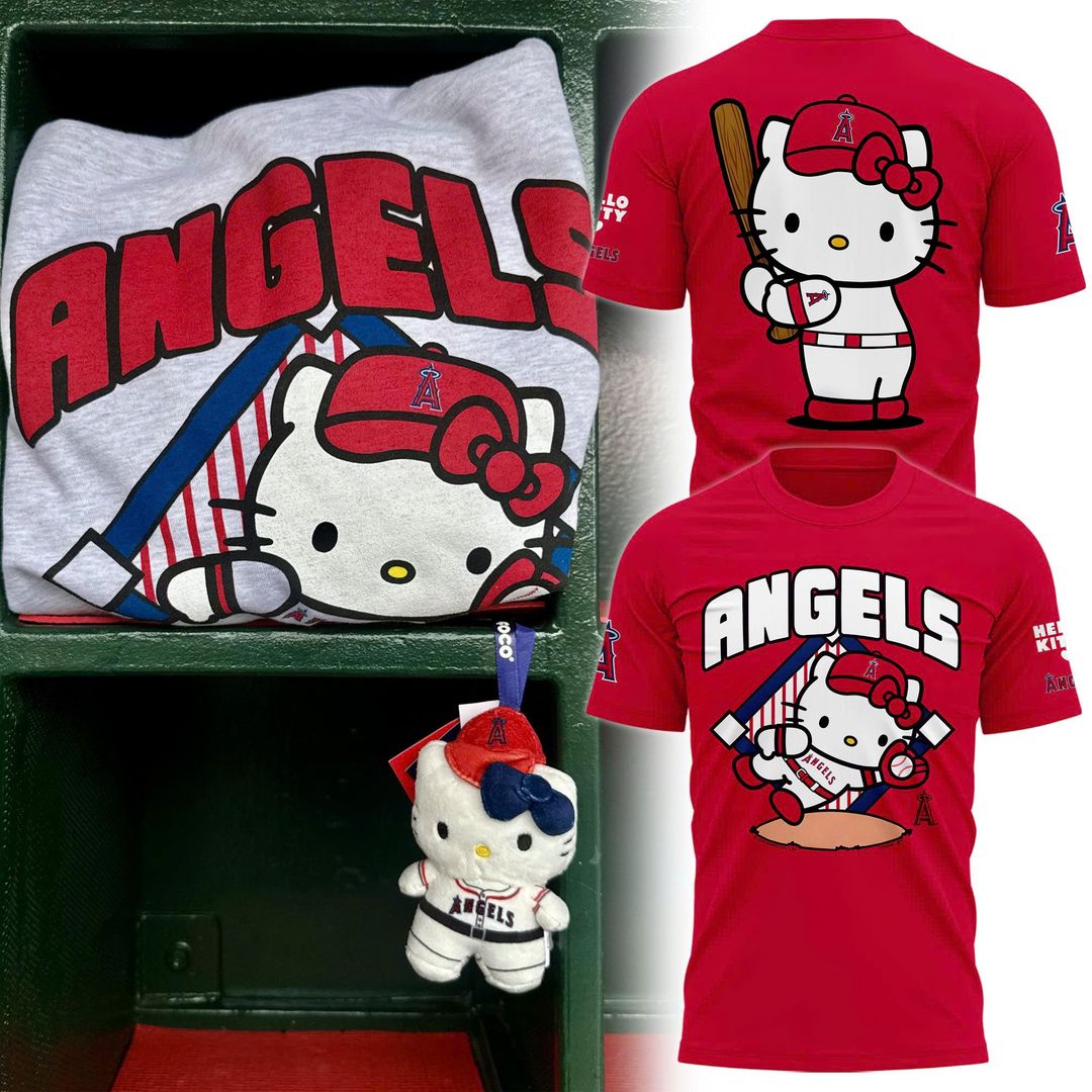 Los Angeles Angels x Hello Kitty 2026 MLB-Inspired T-Shirt