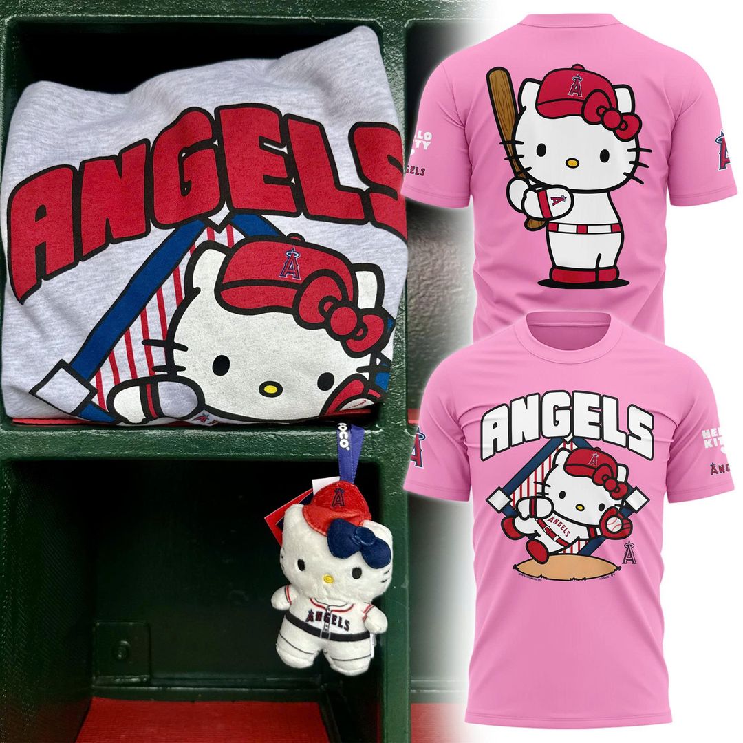 Los Angeles Angels x Hello Kitty 2026 MLB-Inspired T-Shirt