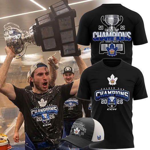 Toronto Marlies 2026 Calder Cup Champions T-shirt - Black