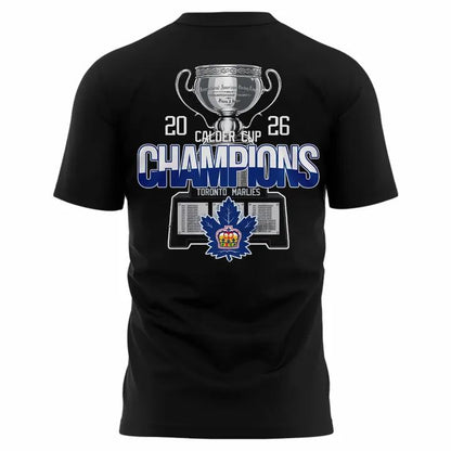 Toronto Marlies 2026 Calder Cup Champions T-shirt - Black