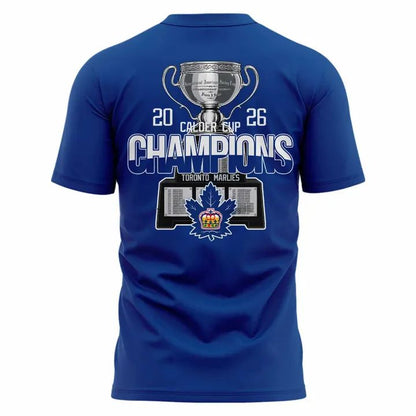 Toronto Marlies 2026 Calder Cup Champions T-shirt - Blue