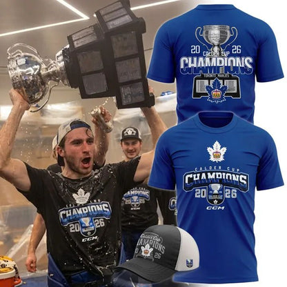 Toronto Marlies 2026 Calder Cup Champions T-shirt - Blue