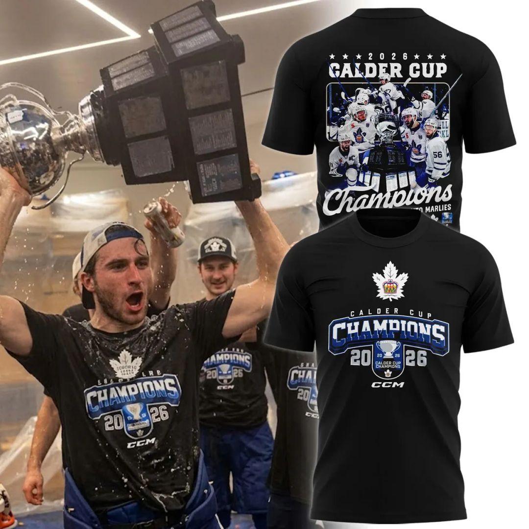 Toronto Marlies 2026 Calder Cup Champ Black T-shirt