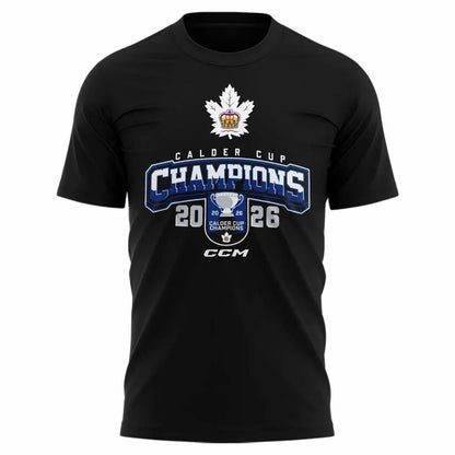Toronto Marlies 2026 Calder Cup Champ Black T-shirt