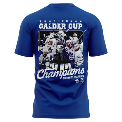 Toronto Marlies 2026 Calder Cup Champ Blue T-shirt