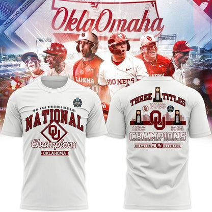 Oklahoma Sooners 2026 NCAA Baseball National Champions Tshirt