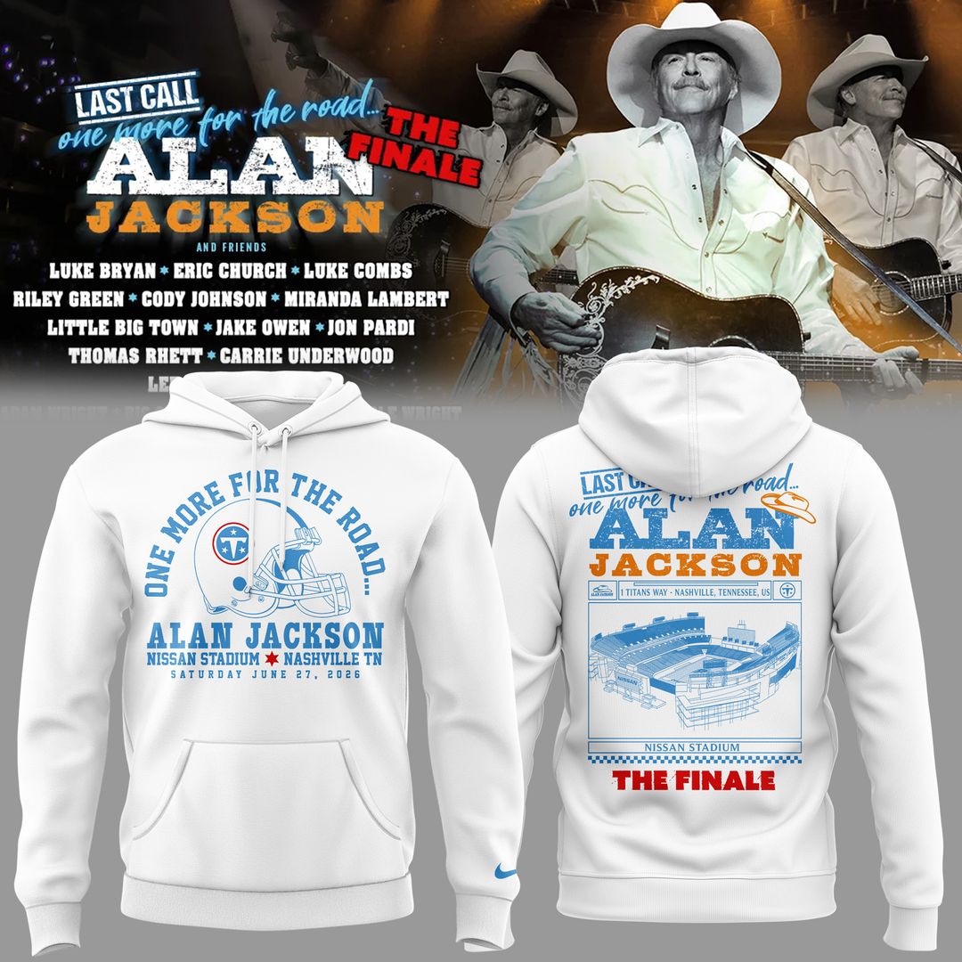 Exclusive Version 2026 Alan Jackson "Last Call... The Finale" Hoodie