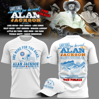 Exclusive Version Alan Jackson "Last Call... The Finale" Black Tshirt 2026