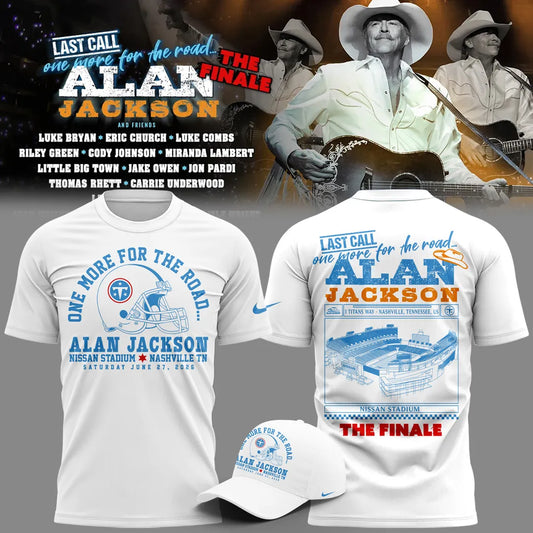 Exclusive Version Alan Jackson "Last Call... The Finale" Black Tshirt 2026