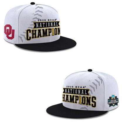 Champion Grey Oklahoma Sooners 2026 NCAA Baseball Men's College World Series Champions Locker Room T-Shirt