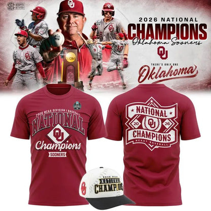 Oklahoma Sooners 2026 NCAA Baseball National Champions Tshirt
