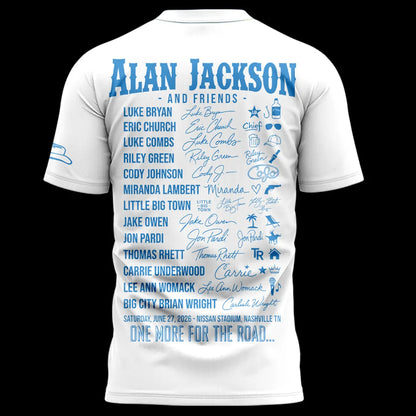 Exclusive Version Alan Jackson "Last Call... The Finale" Black Tshirt 2026