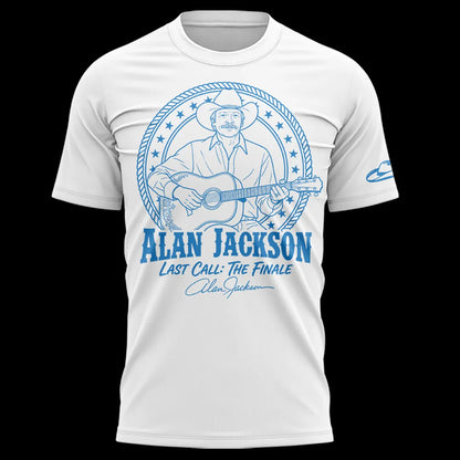 Exclusive Version Alan Jackson "Last Call... The Finale" Black Tshirt 2026