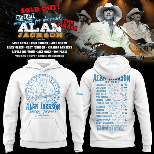 Exclusive Version 2026 Alan Jackson "Last Call... The Finale" Hoodie