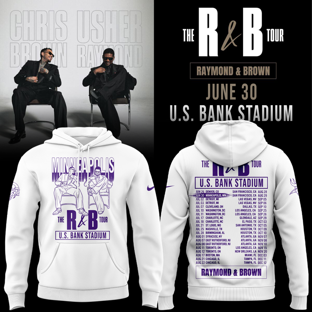 Exclusive Version Minnesota Vikings - The R&B Tour Tshirt 2026