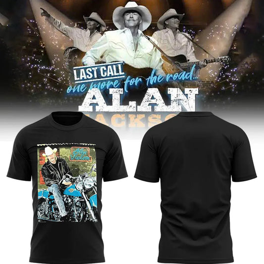 Exclusive Version Alan Jackson "Last Call... The Finale" Black Tshirt 2026