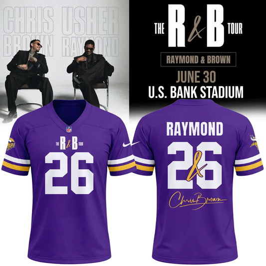 Limited Edition The R&B Tour x Minnesota Vikings Football Jersey 2026