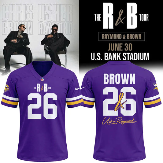 Limited Edition The R&B Tour x Minnesota Vikings Football Jersey 2026