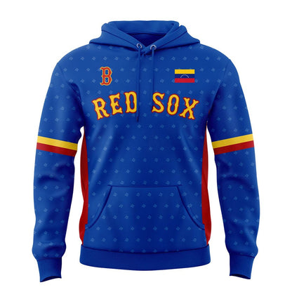 Boston Red Sox Venezuelan pride Football Hoodie - Donation to support disaster relief efforts for those affected by the earthquakes in Venezuela