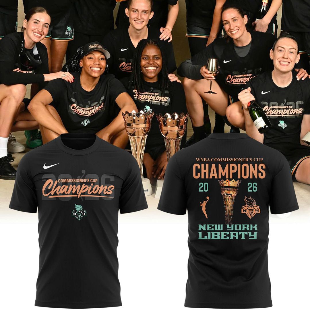 New York Liberty Nike 2026 WNBA Commissioner's Cup Champions Locker Room Shirt
