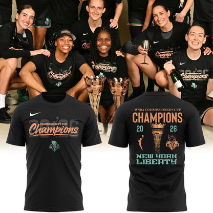 New York Liberty Nike 2026 WNBA Commissioner's Cup Champions Locker Room Shirt