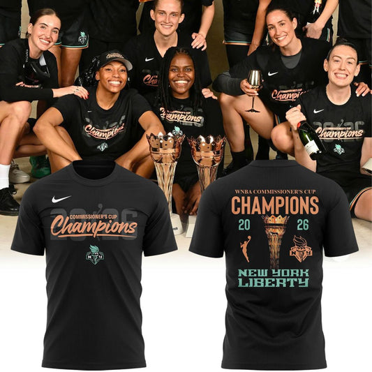 New York Liberty Nike 2026 WNBA Commissioner's Cup Champions Locker Room Shirt