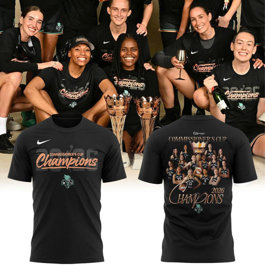 New York Liberty 2026 WNBA Commissioner's Cup Champions Tee