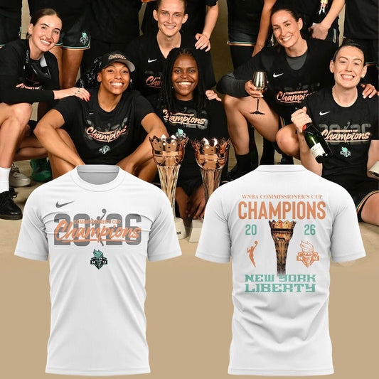 NY Liberty 2026 WNBA Commissioner's Cup Champions Tee