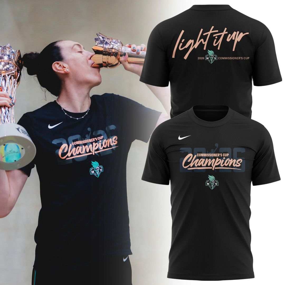 New York Liberty Nike 2026 WNBA Commissioner's Cup Champions Locker Room Shirt